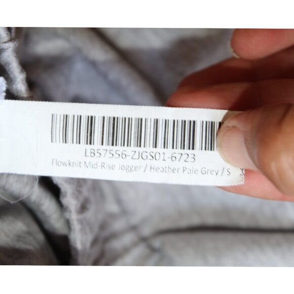 Quince Flow knit Mid Rise Men's Joggers Small Heather Pale Grey Outdoor Gym Run - Picture 10 of 10